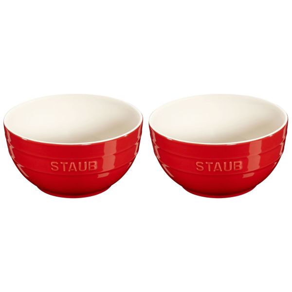 Staub 2-Pc Large Universal Bowl Set - Cherry