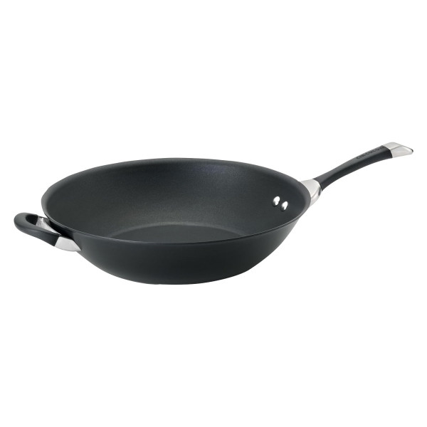 Circulon Symmetry 14-Inch Stir Fry with Helper Handle Black