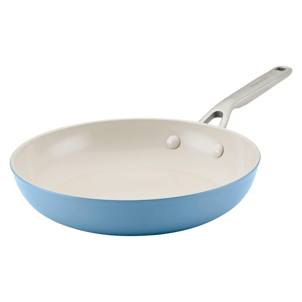 KitchenAid Hard Anodized Ceramic Nonstick 10-Inch Frying Pan Blue Velvet