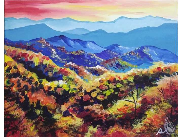 Paint and Sip - Smoky Mountain Sunrise - Houston | Classpop!