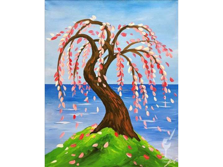 Paint and Sip - Pink Willow - Houston | Classpop!
