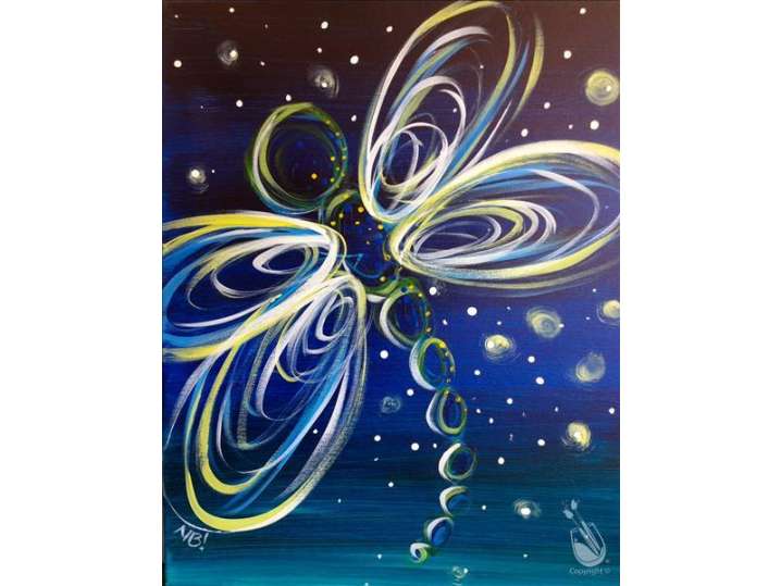 Paint and Sip - Dazzling Dragonfly - Houston | Classpop!