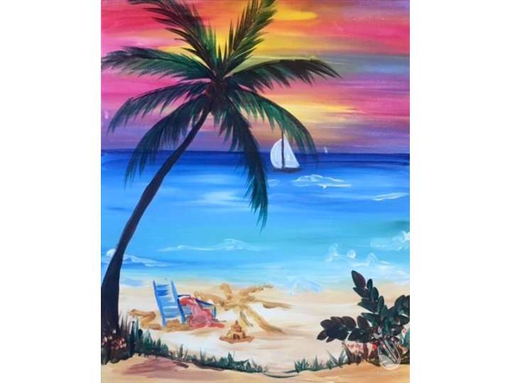 Paint and Sip - Pure Paradise - Houston | Classpop!