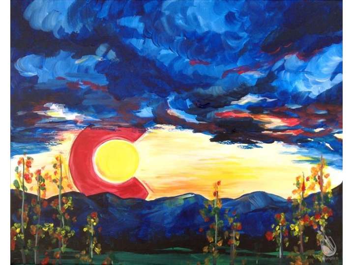 Paint and Sip - Colorado Sunset - Colorado Springs | Classpop!