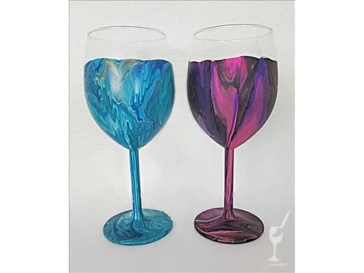 Painting Wine Glasses