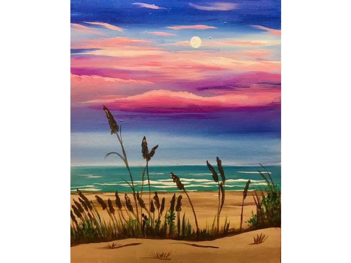 Twilight Walk on the Beach - Chicago