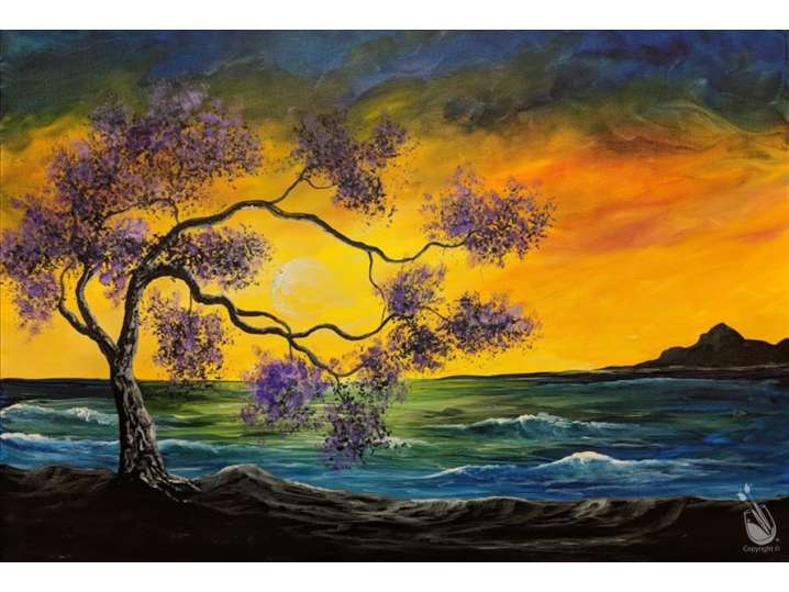 Paint and Sip - Stormy Sunrise - Houston | Classpop!
