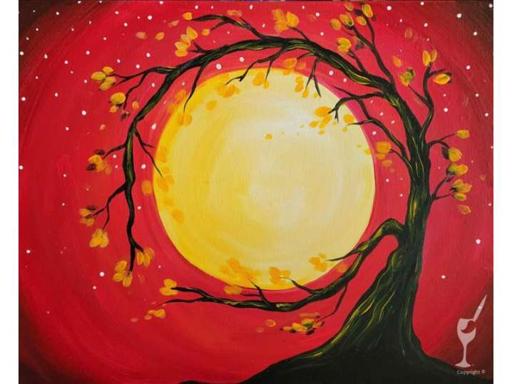 Paint and Sip - The Harvest Moon - Houston | Classpop!
