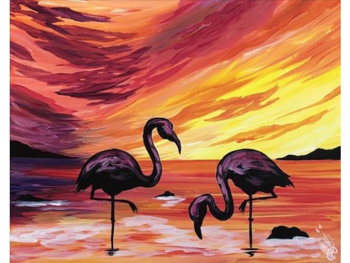Flamingo Sunset