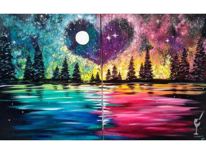 Paint and Sip - Hearts in the Stars - Houston | Classpop!