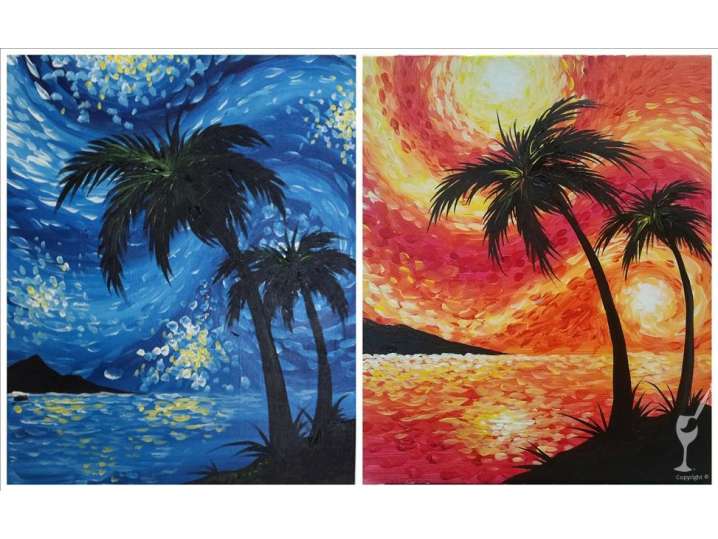 Paint and Sip Beach Day or Night Houston Classpop!