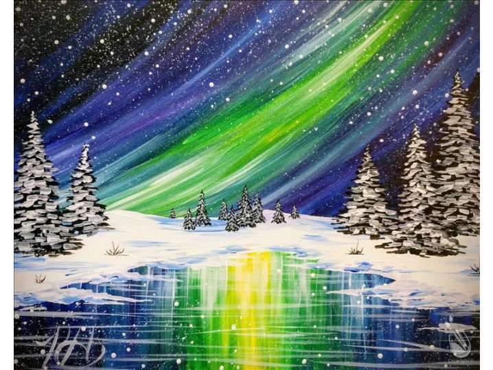 Starry Northern Lights