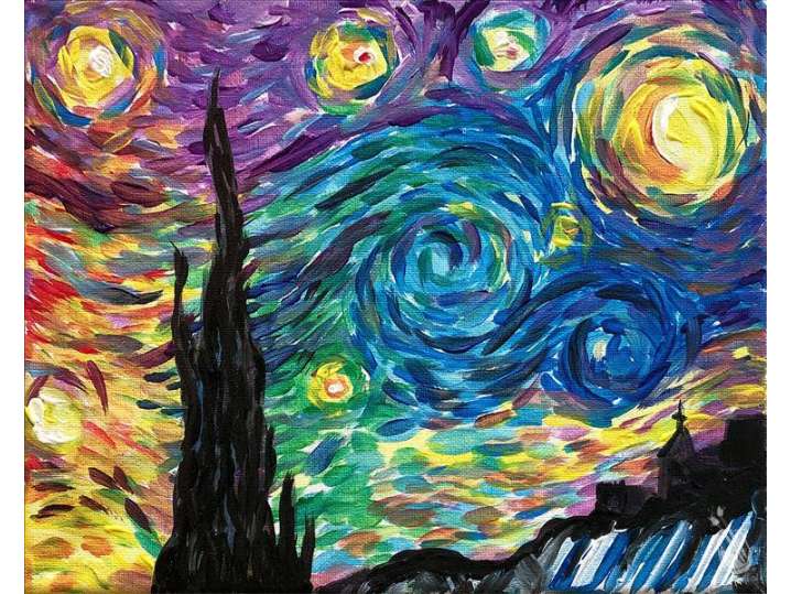 A Rainbow Take on Starry Night