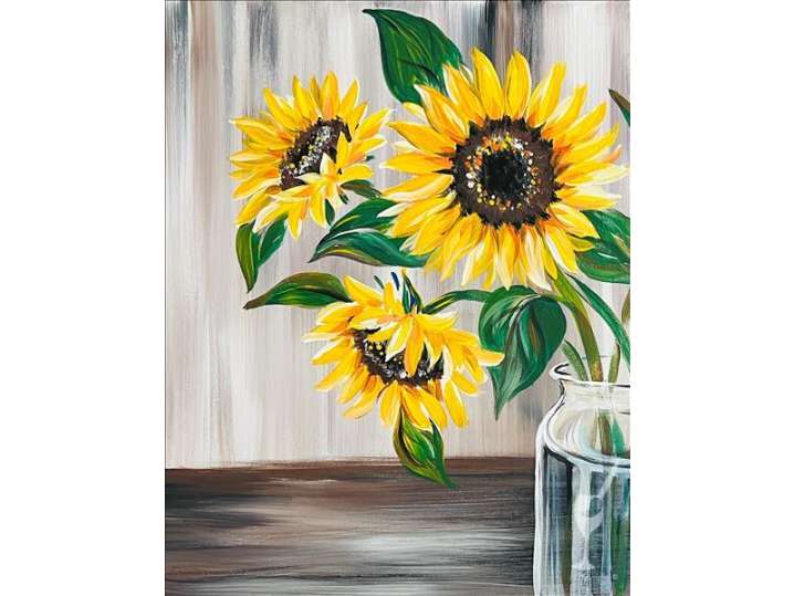 Paint and Sip - Shining Sunflowers - Houston | Classpop!
