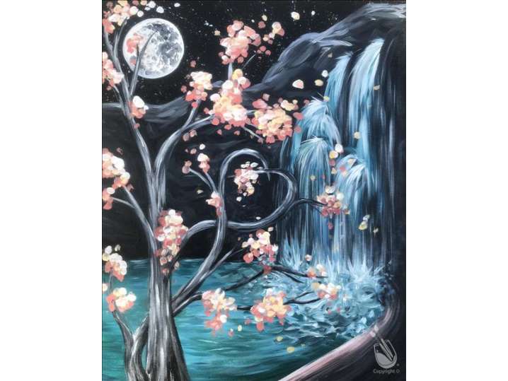 Paint and Sip - Cherry Blossom - Houston | Classpop!