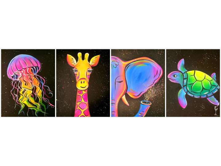 Animal Blacklight Paint Party - Paint and Sip by Classpop!™ Tickets, Sun,  Dec 31, 2023 at 10:00 AM
