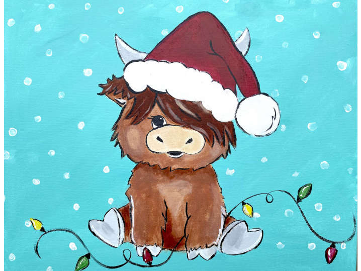 Festive Fluffy Cow