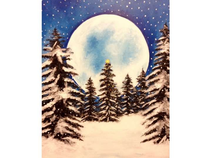 Snowy Moonrise
