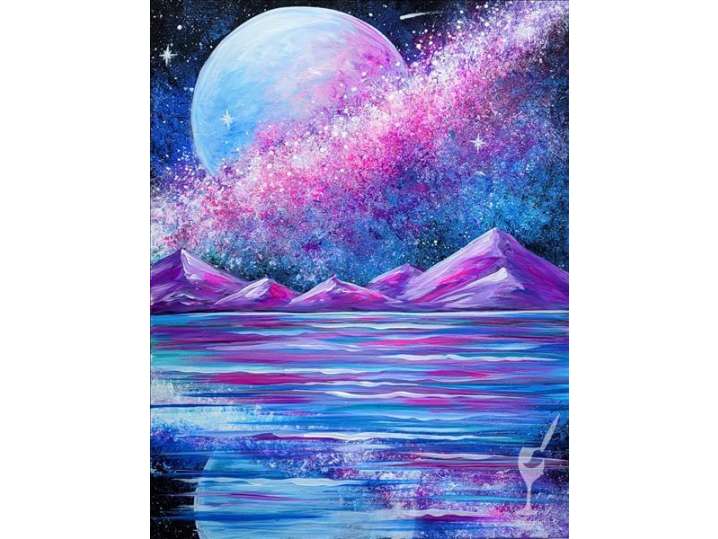Paint and Sip - Sparkling Sky Trails - San Antonio | Classpop!