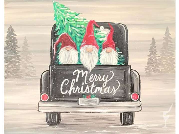 Three Santas Travelling