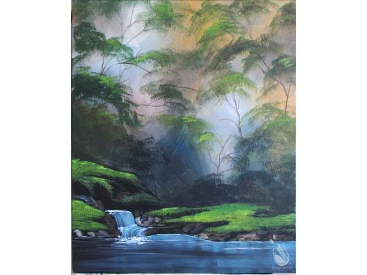 Hidden Misty Haven Amongst Trees