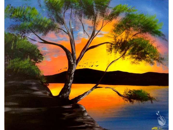 Serene Lake Austin Sunset