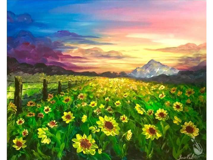 Paint and Sip - Field of Sunflowers - Austin | Classpop!