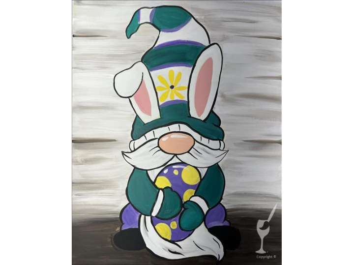 Easter Gnome With a Colorful Egg