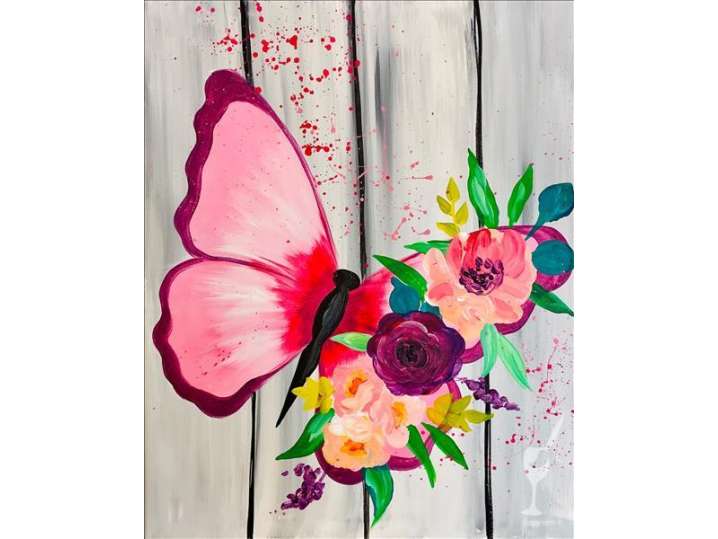 Floral-Wing Butterfly