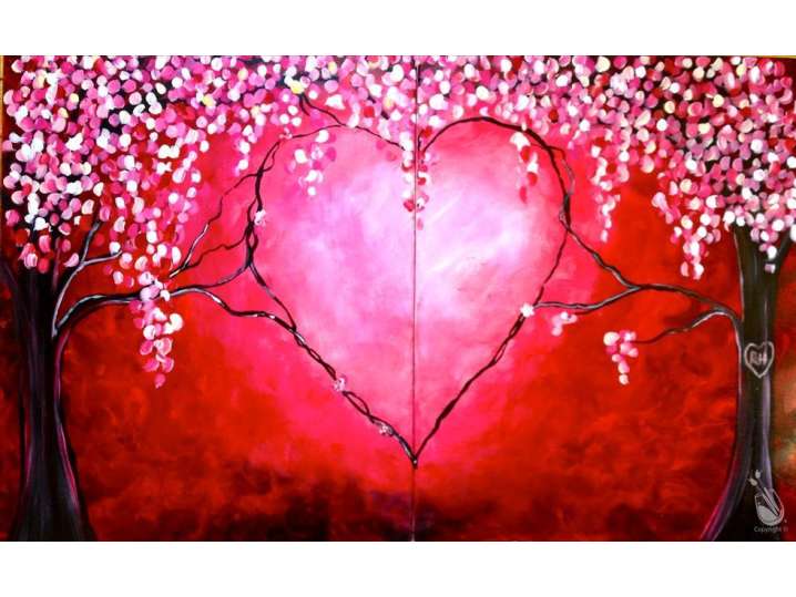 Paint and Sip - Romantic Lovers Tree - Houston | Classpop!