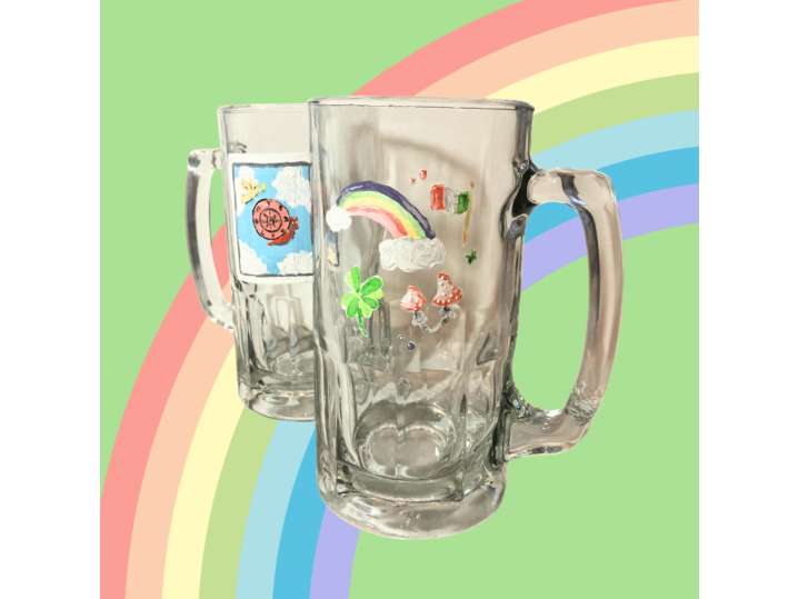 Glorious Rainbow Cups