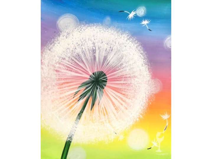 Rainbow Dandelion Magic