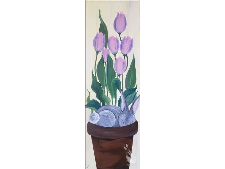 Paint and Sip - Bunny's Tulip Bed - Houston | Classpop!