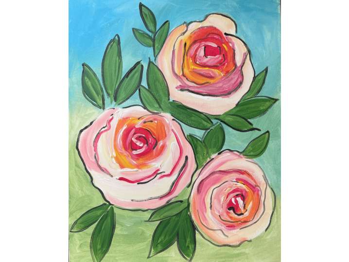 Modern Bright Roses