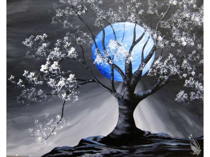 Full Moon in Blue