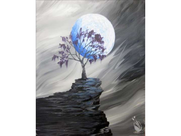 Tree Against the Moon