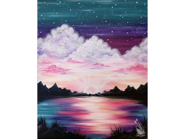 Paint and Sip - Sun Under the Starry Sky - San Antonio | Classpop!