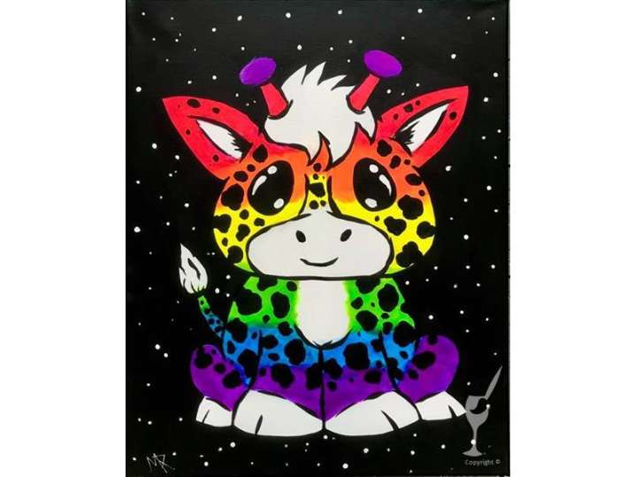 Paint and Sip - Galactic Giraffe - Houston | Classpop!