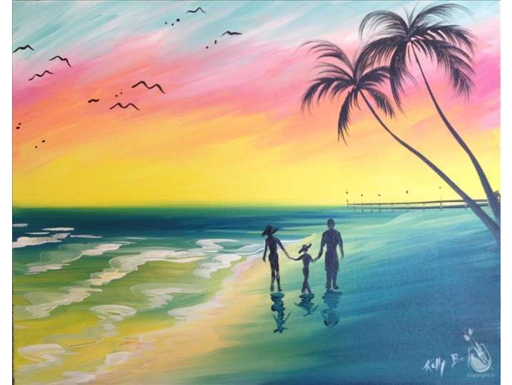 Paint and Sip - Family Beach Stroll - Houston | Classpop!