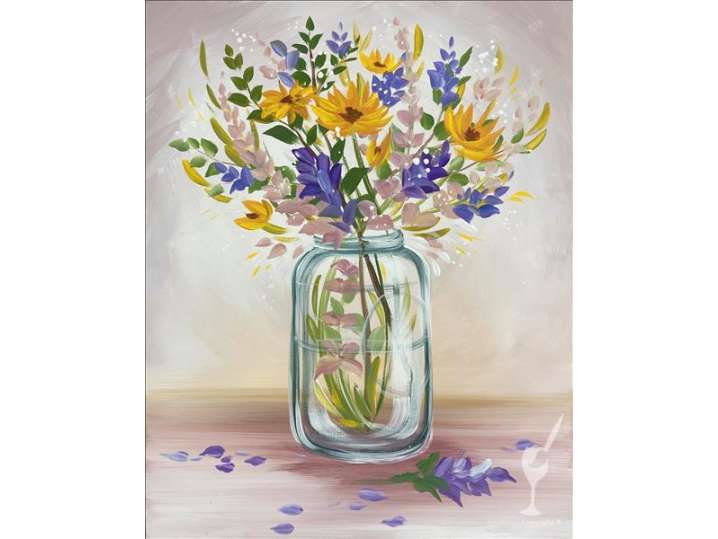 A Vase of Delightful Flowers