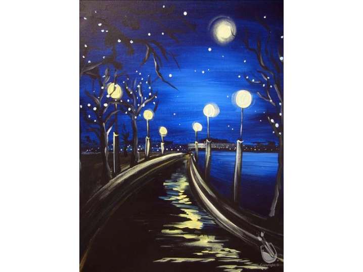 A Midnight Riverside Walk