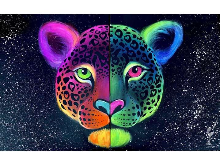 Dual Canvas Jaguar - Date Night