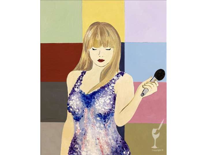 Paint and Sip Melodic Canvas of Stars Pasadena Classpop!