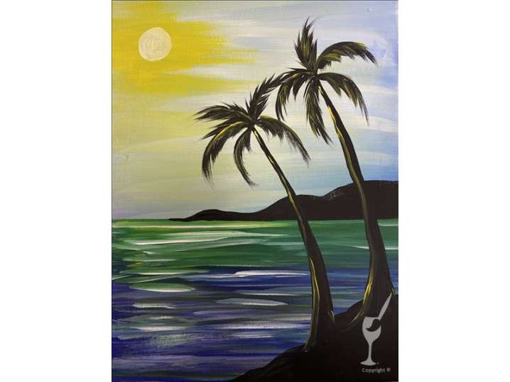 Paint and Sip - Palm Tree Calmness - Pasadena | Classpop!