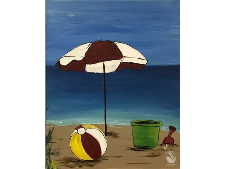 Paint and Sip - Quiet Beach Vacation - Family Fun - Houston | Classpop!