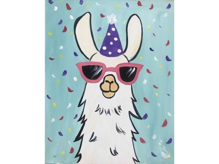 Llama-tastic Painting - Family Fun - Baytown