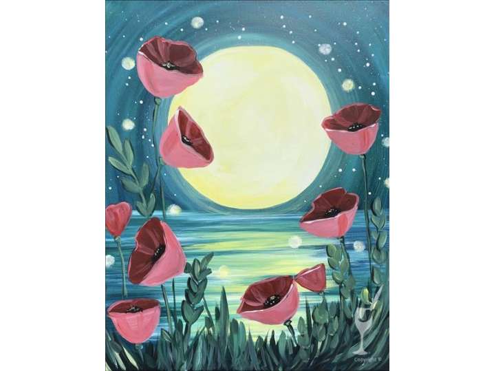 Paint and Sip - A World of Poppies - San Antonio | Classpop!