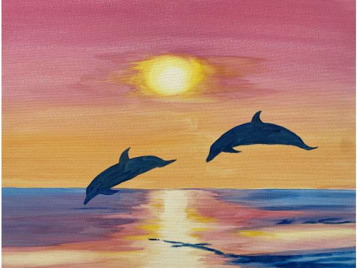 Paint and Sip - Sea Life at Sunset - Orange County | Classpop!