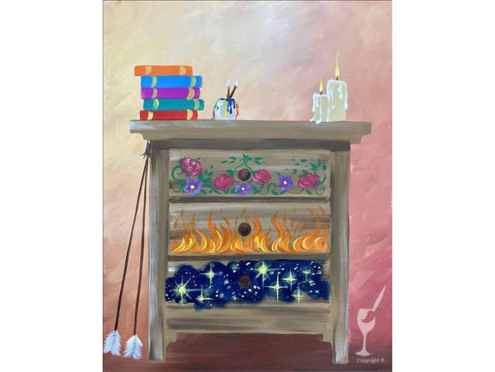 Paint and Sip The Furniture Artist Pasadena Classpop!