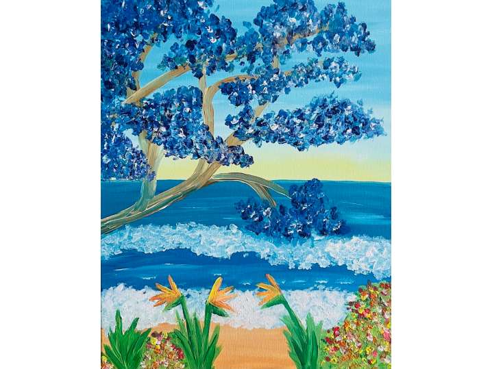 Paint and Sip - Beach in Blues - Orange County | Classpop!